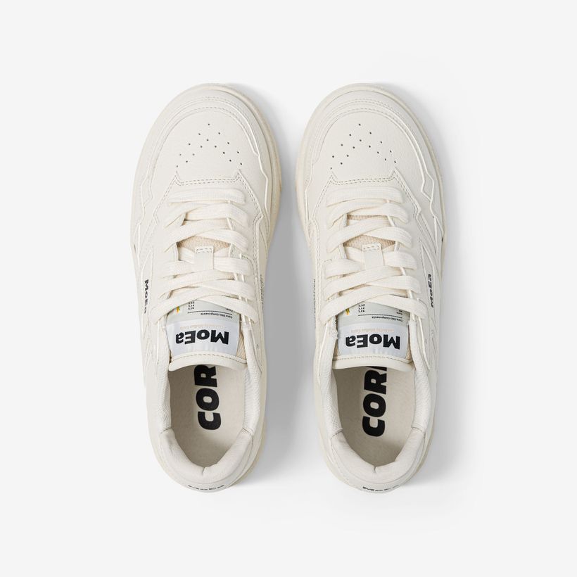 Baskets vegan | blanc "gen9 - corn pure white grained" - Moea