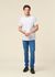Jean slim en coton bio | bleu "lean dean broken spirit"