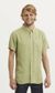 Chemise à manches courtes verte en tencel - larch