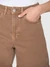 Short en coton bio | marron "gale straight mid-rise tiramisu" - Knowledge Cotton Apparel