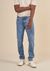 Jean slim en coton bio | bleu clair "lean dean lost orange" - Nudie Jeans