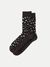 Chaussette haute noir léopard - olsson leopard black - Nudie Jeans - 1