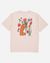 T-shirt en coton bio | écru "poppies creme" - Olow - 3