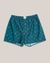 Caleçons à motifs en coton bio - space invaders boxer blue