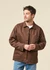 Veste en coton bio | marron "buddy herringbone chore jacket - walnut" - Nudie Jeans