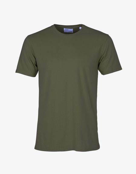 T-shirt vert militaire en coton bio - seaweed green