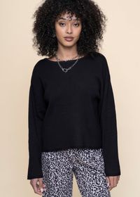 Pull en coton biologique | noir "williamsburg - black"