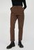 Pantalon droit chocolat en coton bio - hellaa