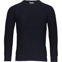Pull marine en coton et laine bio - rib o neck