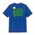 T-shirt en matières recyclées | bleu à motif imprimé "sunrise rollers endless blue" - Patagonia