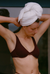 Haut de maillot armaturé en polyamide recyclé | marron "marilou - brown" - Nénés Paris