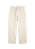 Pantalon écru évasé en coton bio non teinté - tanaquil cropped non-dyed - Kings of Indigo
