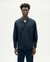 Chemise en coton bio | marine "Navy nascar shirt - blue" - Thinking Mu