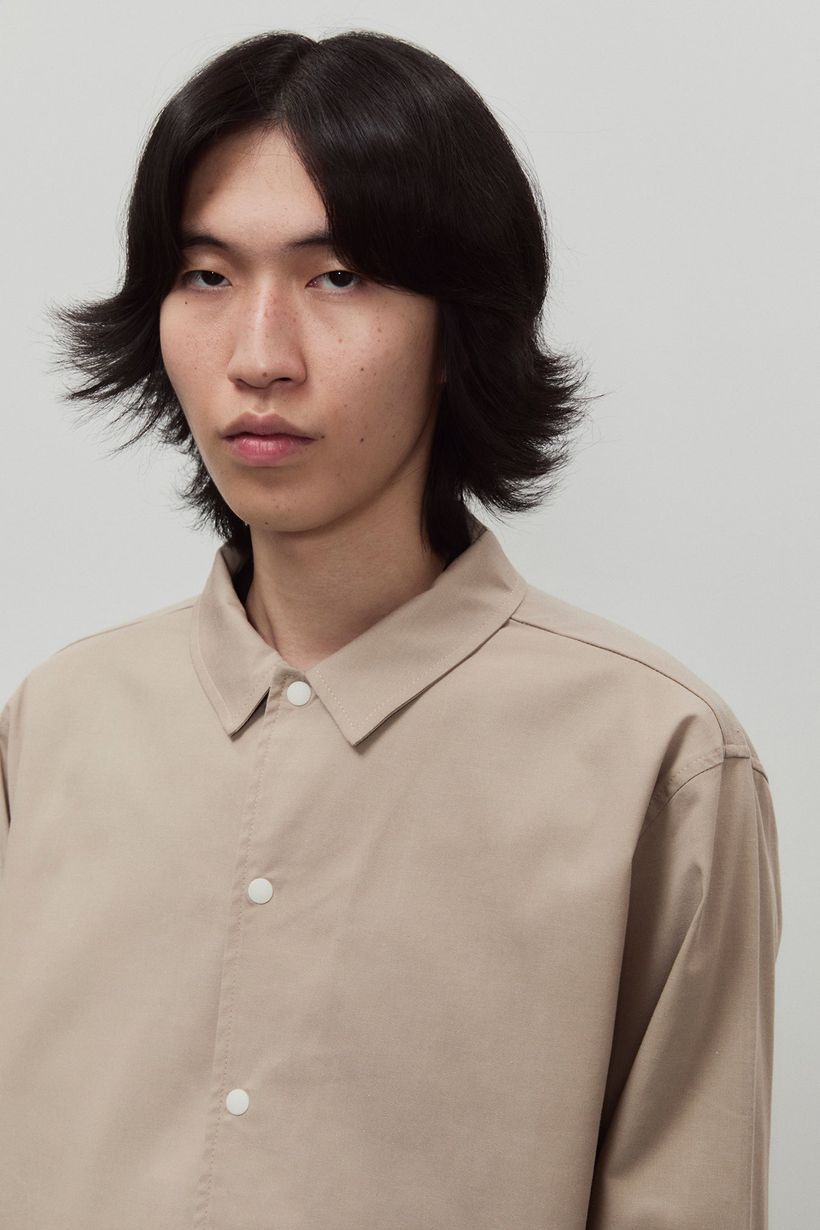 Veste en coton biologique | beige "smart jacket cotton b - taupe" - Unfeigned