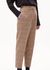 Pantalon à pinces en coton bio | carreaux "warmaar pattern dry bark"