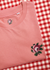 Tee-shirt vieux rose brodé en coton bio - rose - vieux rose