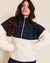Le sweat sven en polaire recyclée - crème/nuit