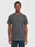 T-shirt en coton bio | gris chiné "basic tee dark grey melange"