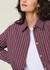Chemise ample en coton bio | rayé bordeaux "mamro - cherry lacquer/white striped" - Jan'n June
