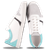 Chaussure en glencoe cuir blanc / azur - O.T.A
