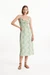 Robe verte fleurie en coton bio - v&a harebell strappy dress multi coloured - People Tree