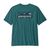 T-shirt imprimé en matières recyclées | bleu "boardshort logo pocket responsibili-tee - wetland blue" - Patagonia