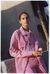 Veste oversize rose velours en coton bio - corduroy phoebe jacket pink - Thinking Mu