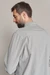 Chemise droite en coton bio, tencel et lin | gris "simon shirt - tencel linen reed" - About Companions