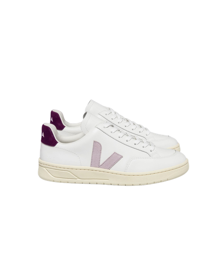 V-12 leather extra white parme magenta