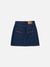 Jupe courte en jean brut en coton bio - molly skirt 70's blue denim - Nudie Jeans