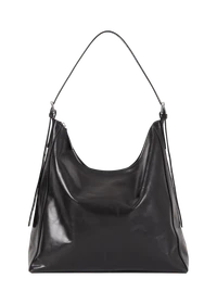 Sac cabas en cuir certifié | noir "hilo"