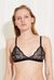 Soutien-gorge en dentelle noir en élasthanne recyclé - lima