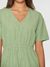 Robe midi en coton bio | vert "slub yarn short sleeve midi dress shale green" - Knowledge Cotton Apparel