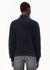 Pull col zippé en coton bio | bleu "ronyiaas gmt dye - night sky" - Armedangels