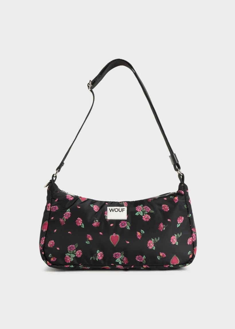 Sac matières recyclées | multicolor "bloom shoulder bag - bloom" - Wouf