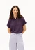 Blouse en viscose | violet "laarisana - vivid voilet"