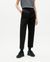 Pantalon à pinces droit en coton bio | noir  "black rina light pants"