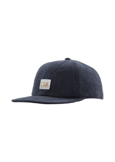 Casquette velours en coton bio | marine "corduroy cap 73 skyline smolder blue"