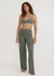 Pantalon fluide en coton bio | kaki "core straight leg pants - seaweed" - Organic Basics