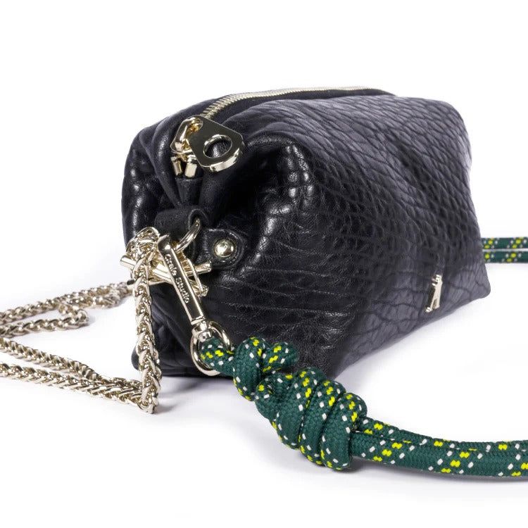 Sac à main cuir tannage végétal | noir "nuage - bubble noir" - Craie Studio