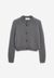 Gilet en laine et mohair recyclé | gris "gilaah mohair - iron cast"