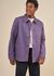 Veste de travail violette en coton bio - barney worker jacket lilac