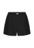 Short en lin bio | noir "organic linen shorts - deep black"