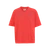 T-shirt oversize en coton bio | rouge "red tangerine"