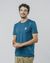 T-shirt bleu à écusson en coton bio - popeye - Brava Fabrics - 1