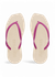 Tongs en caoutchouc naturel | violet "fucsia tapered"