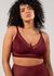 Soutien-gorge en matières recyclées | bordeaux "mesh support+ bralette - burgundy"