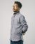 Chemise bleu grisé en flanelle de coton bio