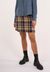 Jupe a carreaux flanelle en coton bio - flannel check skirt brown sugar