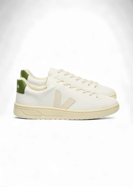 Baskets en coton biologique | blanc "urca - white_pierre_kiwi" - Veja